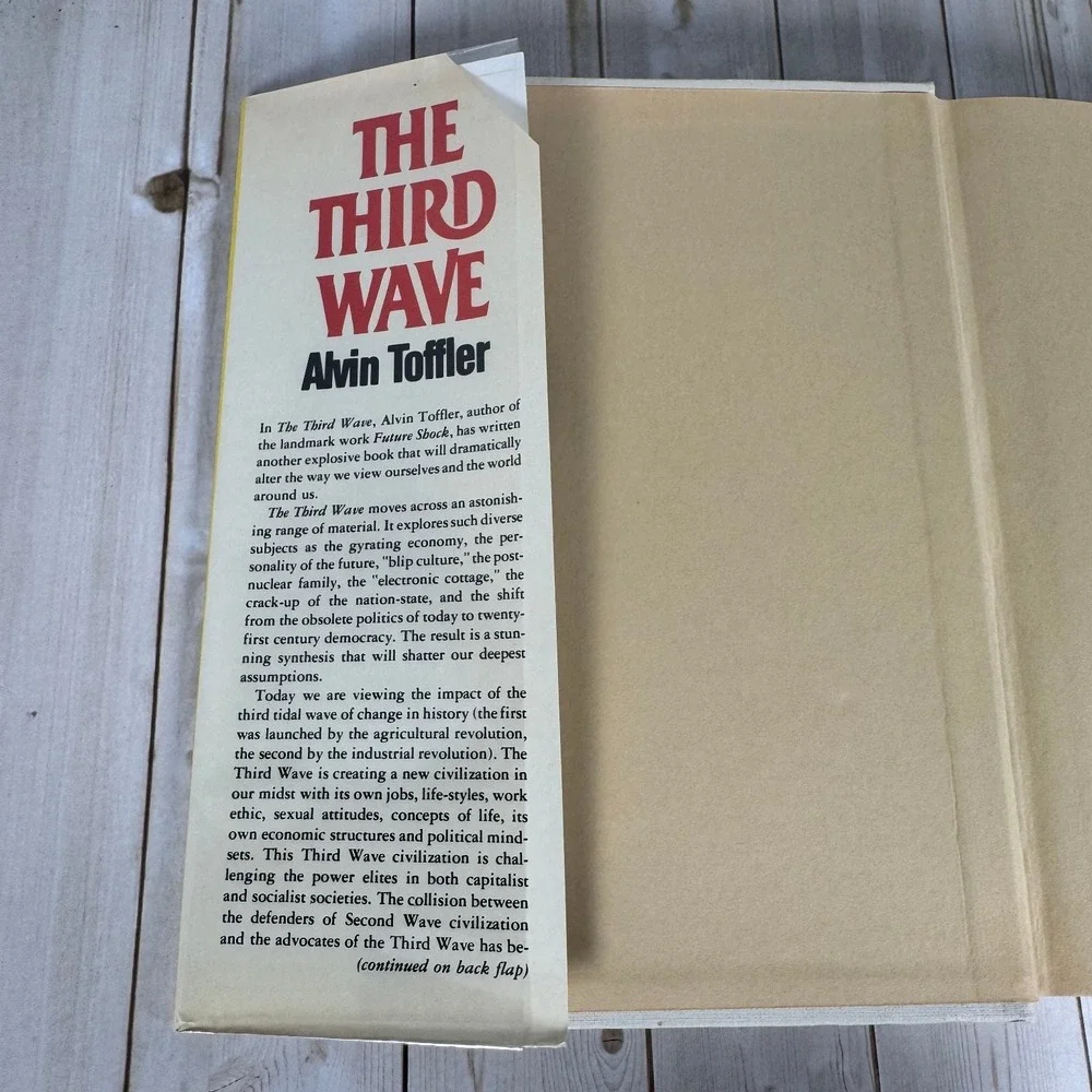 The Third Wave Alvin Toffler 1980 Hardcover William Morrow Futurology Social